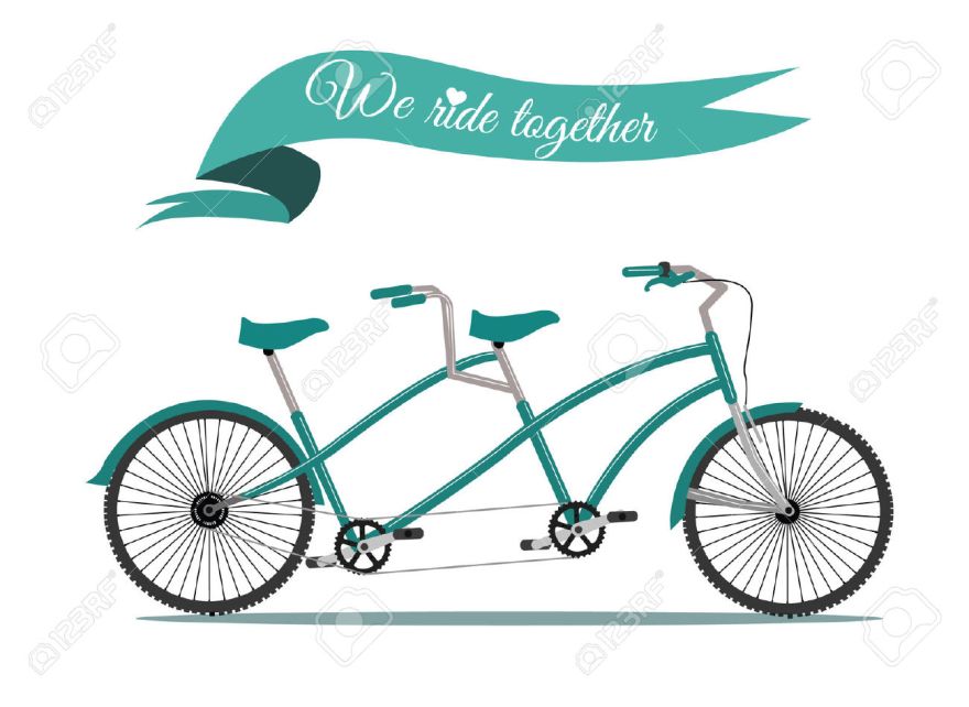 26321277-We-ride-together-vintage-tandem-bicycle-vector-Stock-Vector-bike